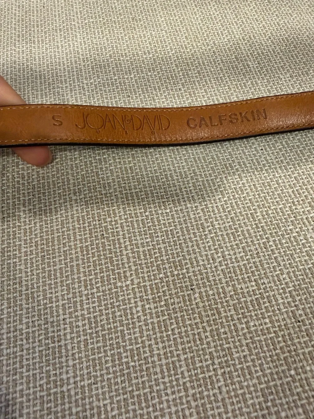 Vintage Joan & David Brown leather belt Women’s Size S Calfskin